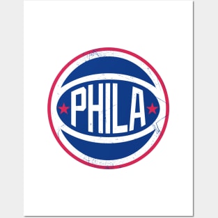 Phila Retro Ball - White Posters and Art